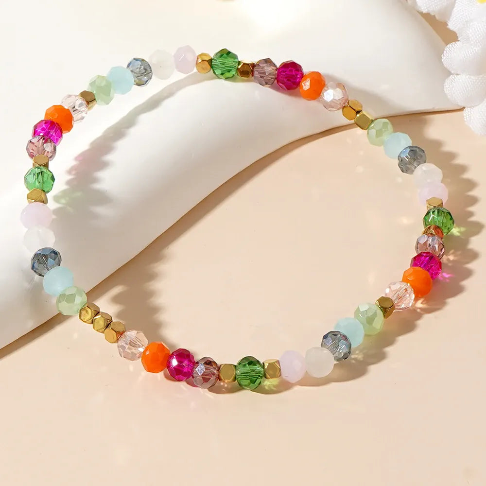 1pc Delicate Crystal Bead Style Boho Healing Women Beaded Bracelets  Best Gifts for Her Summer Trendy