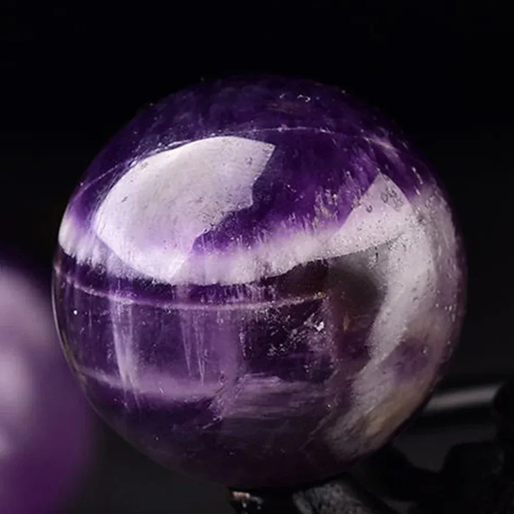 1PC Natural Dream Amethyst Ball Polished Massage Sphere Ball Reiki Healing Room Decor Crystal Crafts Stone Globe Souvenirs 4-7cm
