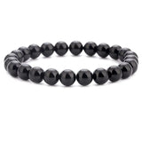 1pc Vintage Beaded Bracelet Natural Stone Lava Stone Tiger Eye Stone Beaded Bracelet