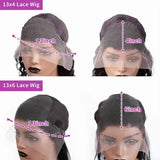 200% Density Straight HD Transparent 13x6 Wig Brazilian Lace Front 30 38 Inch 13x4 Human Hair Wigs Lace Front For Black Women