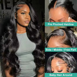 200% Real Density Body Wave 13x6 HD Transparent Lace Frontal Wigs For Women ≥98% Human Hair Wig 13x4 360 Pre Plucked Lace Front