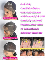 200% Real Density Water Deep Wave Lace Front Wig 13x6 Hd Lace Frontal Wig 13x4 Curly Human Hair Wigs For Women 360 Pre Plucked