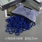 200Pcs Children's Hair Band Headgear Baby Rubber Band Women's Tie Head Girls' Headband High Elasticity Rope Hair Accessories