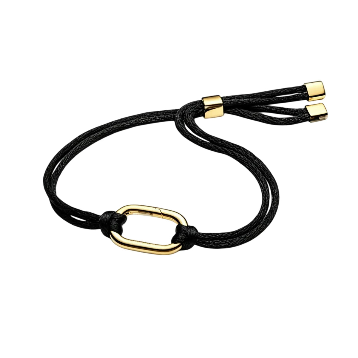 2026 New 925 Silver Colored Rope Weaving Logo Gold Pearl Adjustable Bracelet Display Tool DIY Exquisite Charm Jewelry Gift