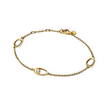 2026 New 925 Silver Colored Rope Weaving Logo Gold Pearl Adjustable Bracelet Display Tool DIY Exquisite Charm Jewelry Gift