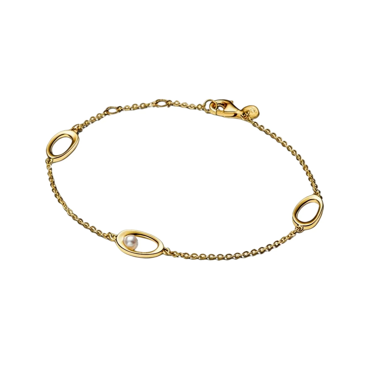 2026 New 925 Silver Colored Rope Weaving Logo Gold Pearl Adjustable Bracelet Display Tool DIY Exquisite Charm Jewelry Gift