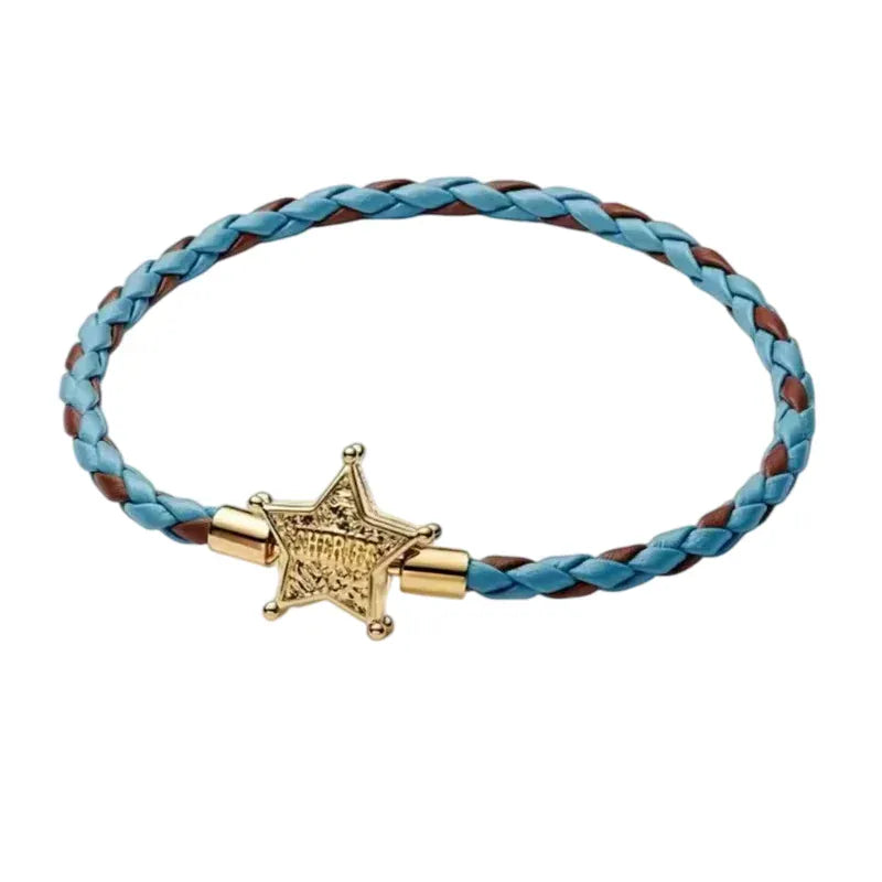 2026 New 925 Silver Colored Rope Weaving Logo Gold Pearl Adjustable Bracelet Display Tool DIY Exquisite Charm Jewelry Gift