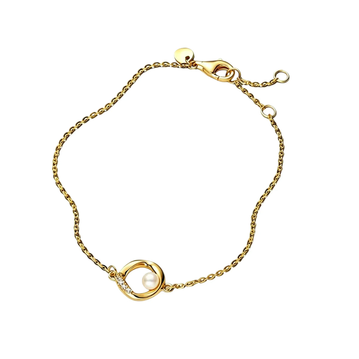 2026 New 925 Silver Colored Rope Weaving Logo Gold Pearl Adjustable Bracelet Display Tool DIY Exquisite Charm Jewelry Gift