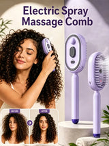 2026Women Wet & Dry Electrics Hairbrush Anti-Frizz with Water Spray Rechargeable  Fast Charging for Both Long & Short Hairs