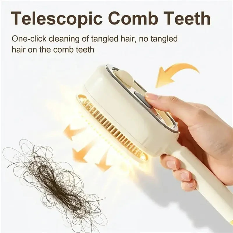 2026Women Wet & Dry Electrics Hairbrush Anti-Frizz with Water Spray Rechargeable  Fast Charging for Both Long & Short Hairs