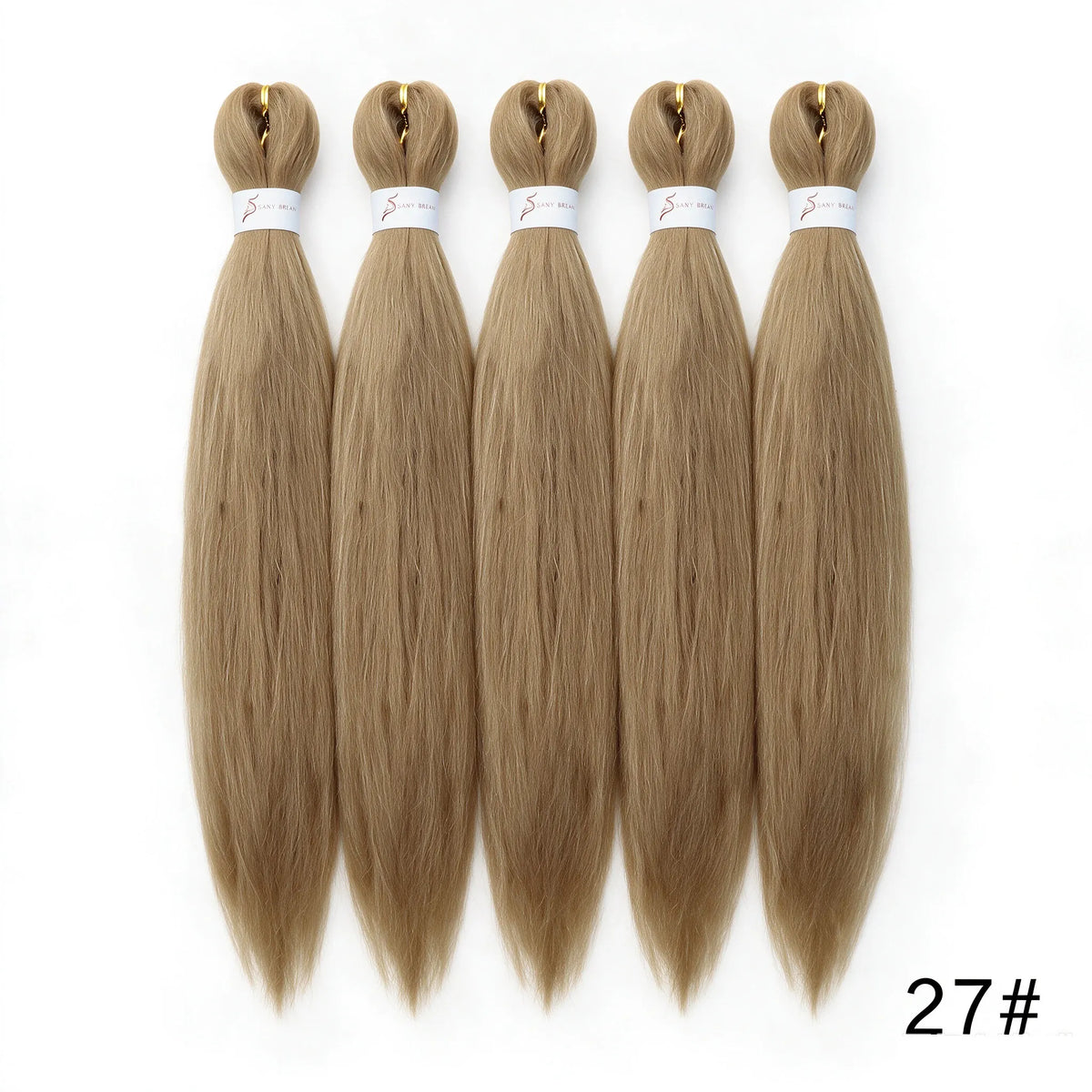 20Inch Synthetic 5PCS  Pre Stretched Braiding Ombre Hair Extension for Black Women Yaki Straight EZ Braid Hair Piece