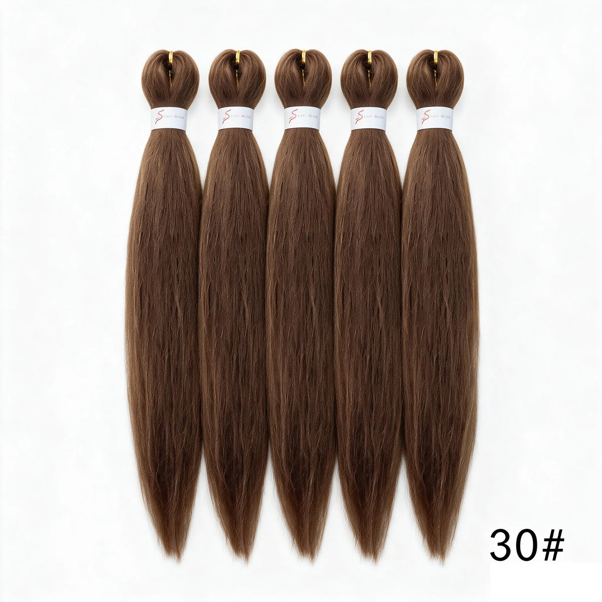 20Inch Synthetic 5PCS  Pre Stretched Braiding Ombre Hair Extension for Black Women Yaki Straight EZ Braid Hair Piece