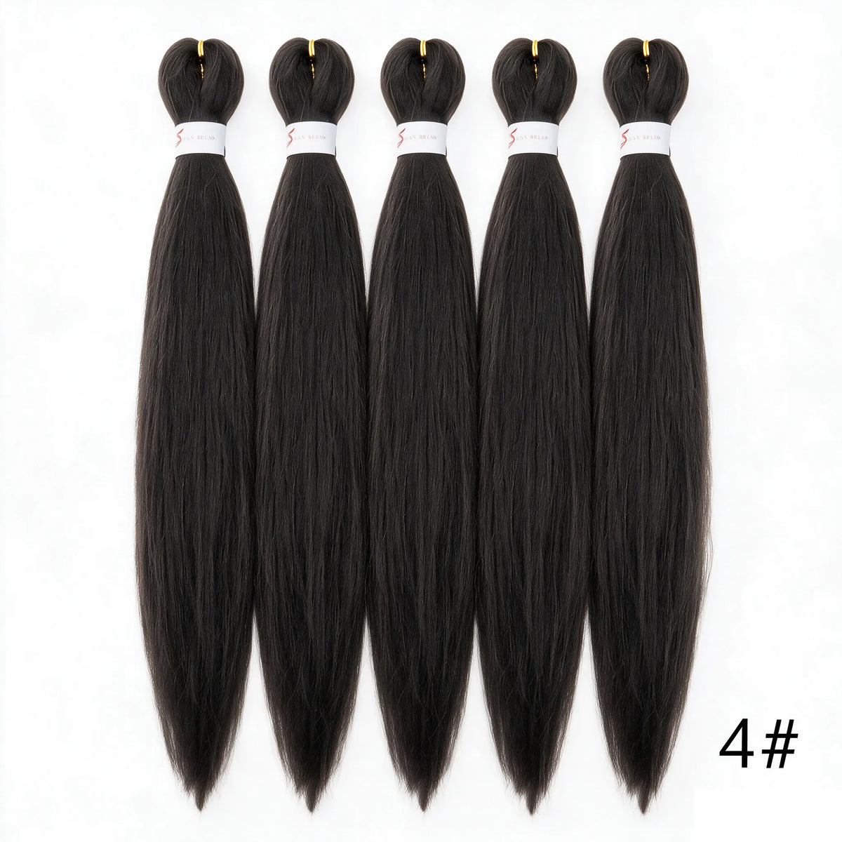 20Inch Synthetic 5PCS  Pre Stretched Braiding Ombre Hair Extension for Black Women Yaki Straight EZ Braid Hair Piece