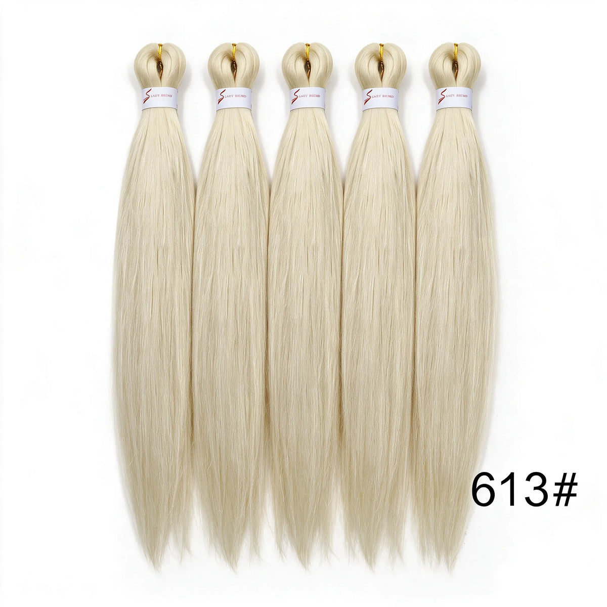 20Inch Synthetic 5PCS  Pre Stretched Braiding Ombre Hair Extension for Black Women Yaki Straight EZ Braid Hair Piece