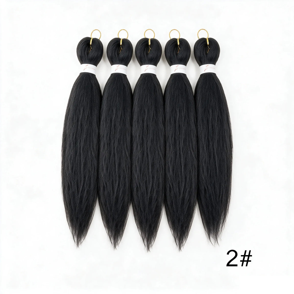 20Inch Synthetic 5PCS  Pre Stretched Braiding Ombre Hair Extension for Black Women Yaki Straight EZ Braid Hair Piece
