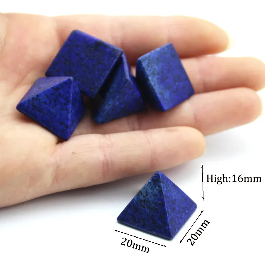 20mm Natural Agate Stone Gems Mineral Crystal Quartz Pyramid Chakra Reiki Energy Healing Point Tower Room Home Decoration Maison