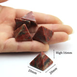 20mm Natural Agate Stone Gems Mineral Crystal Quartz Pyramid Chakra Reiki Energy Healing Point Tower Room Home Decoration Maison