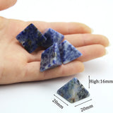 20mm Natural Agate Stone Gems Mineral Crystal Quartz Pyramid Chakra Reiki Energy Healing Point Tower Room Home Decoration Maison