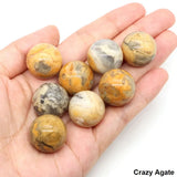 20mm Round Balls Natural Stone Sphere Healing Crystal Amethyst Energy Gems Globe for Jewelry Making DIY Necklace Home Decoration