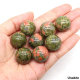 20mm Round Balls Natural Stone Sphere Healing Crystal Amethyst Energy Gems Globe for Jewelry Making DIY Necklace Home Decoration