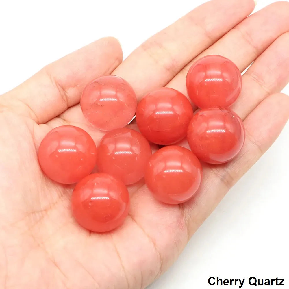 20mm Round Balls Natural Stone Sphere Healing Crystal Amethyst Energy Gems Globe for Jewelry Making DIY Necklace Home Decoration