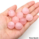 20mm Round Balls Natural Stone Sphere Healing Crystal Amethyst Energy Gems Globe for Jewelry Making DIY Necklace Home Decoration
