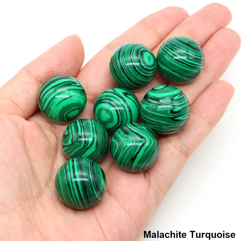20mm Round Balls Natural Stone Sphere Healing Crystal Amethyst Energy Gems Globe for Jewelry Making DIY Necklace Home Decoration