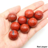 20mm Round Balls Natural Stone Sphere Healing Crystal Amethyst Energy Gems Globe for Jewelry Making DIY Necklace Home Decoration