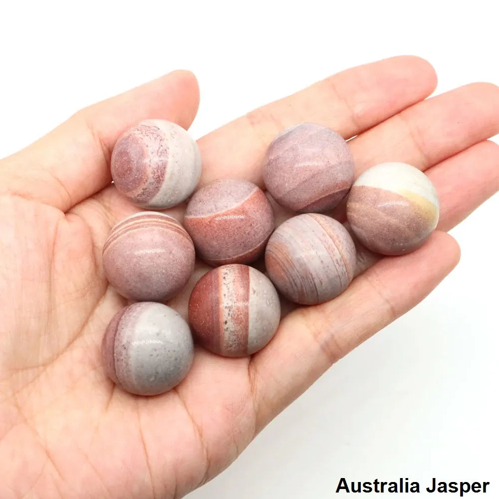 20mm Round Balls Natural Stone Sphere Healing Crystal Amethyst Energy Gems Globe for Jewelry Making DIY Necklace Home Decoration