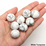 20mm Round Balls Natural Stone Sphere Healing Crystal Amethyst Energy Gems Globe for Jewelry Making DIY Necklace Home Decoration