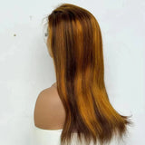 230% Density Colorful 13x4 Lace Front Wig For Black Women Brazilian Straight 13x4 Transparent Lace Frontal Wig Human Hair