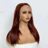 230% Density Colorful 13x4 Lace Front Wig For Black Women Brazilian Straight 13x4 Transparent Lace Frontal Wig Human Hair