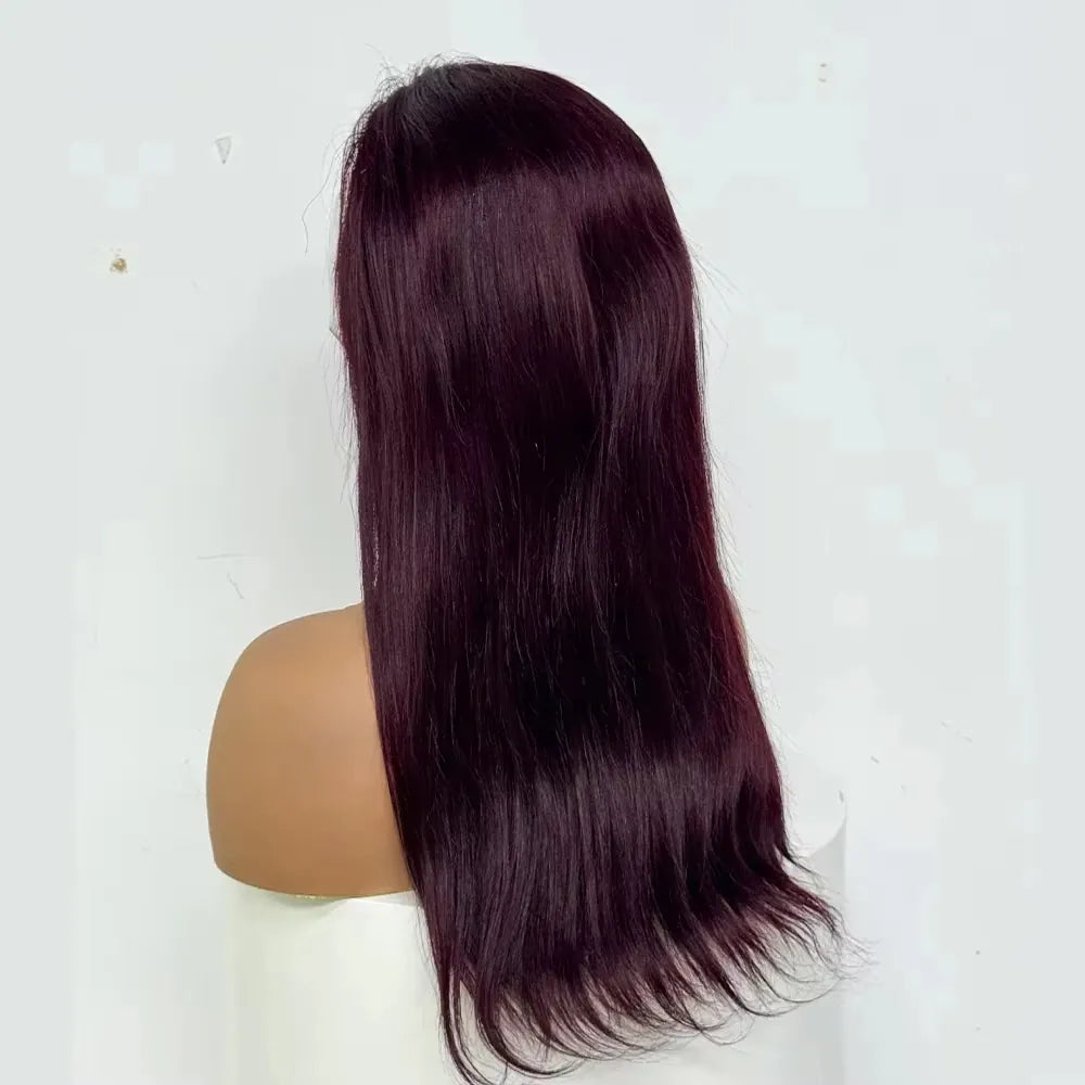 230% Density Colorful 13x4 Lace Front Wig For Black Women Brazilian Straight 13x4 Transparent Lace Frontal Wig Human Hair