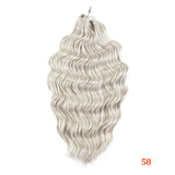 24 Inch Anna Hair Synthetic Loose Deep Wave Braiding Hair Extensions Rainbow Color Ombre Blonde Curl Twist Crochet Hair 300G