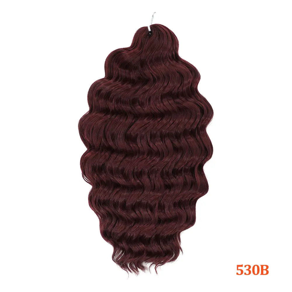 24 Inch Anna Hair Synthetic Loose Deep Wave Braiding Hair Extensions Rainbow Color Ombre Blonde Curl Twist Crochet Hair 300G
