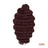 24 Inch Anna Hair Synthetic Loose Deep Wave Braiding Hair Extensions Rainbow Color Ombre Blonde Curl Twist Crochet Hair 300G
