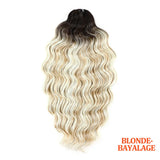 24 Inch Anna Hair Synthetic Loose Deep Wave Braiding Hair Extensions Rainbow Color Ombre Blonde Curl Twist Crochet Hair 300G