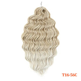 24 Inch Anna Hair Synthetic Loose Deep Wave Braiding Hair Extensions Rainbow Color Ombre Blonde Curl Twist Crochet Hair 300G