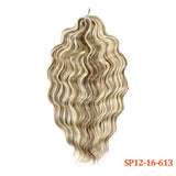 24 Inch Anna Hair Synthetic Loose Deep Wave Braiding Hair Extensions Rainbow Color Ombre Blonde Curl Twist Crochet Hair 300G