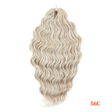 24 Inch Anna Hair Synthetic Loose Deep Wave Braiding Hair Extensions Rainbow Color Ombre Blonde Curl Twist Crochet Hair 300G