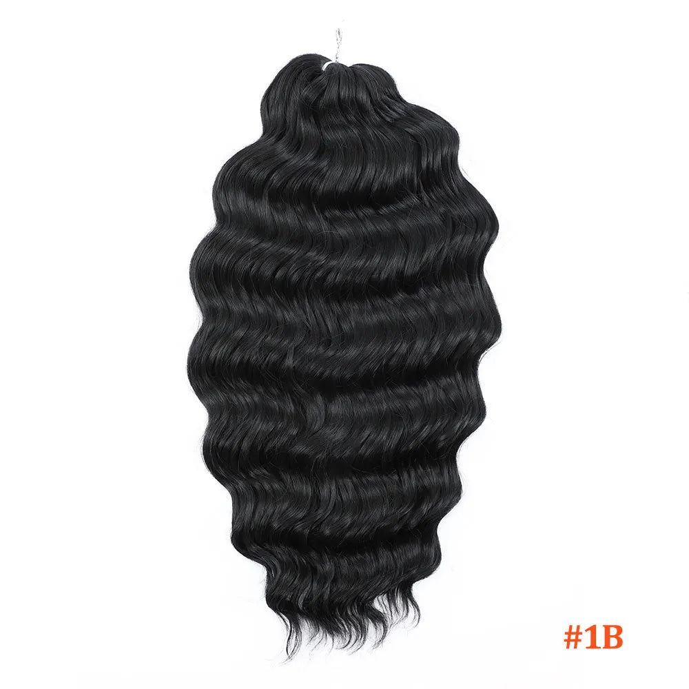 24 Inch Anna Hair Synthetic Loose Deep Wave Braiding Hair Extensions Rainbow Color Ombre Blonde Curl Twist Crochet Hair 300G