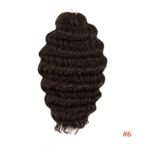 24 Inch Anna Hair Synthetic Loose Deep Wave Braiding Hair Extensions Rainbow Color Ombre Blonde Curl Twist Crochet Hair 300G