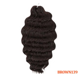 24 Inch Anna Hair Synthetic Loose Deep Wave Braiding Hair Extensions Rainbow Color Ombre Blonde Curl Twist Crochet Hair 300G
