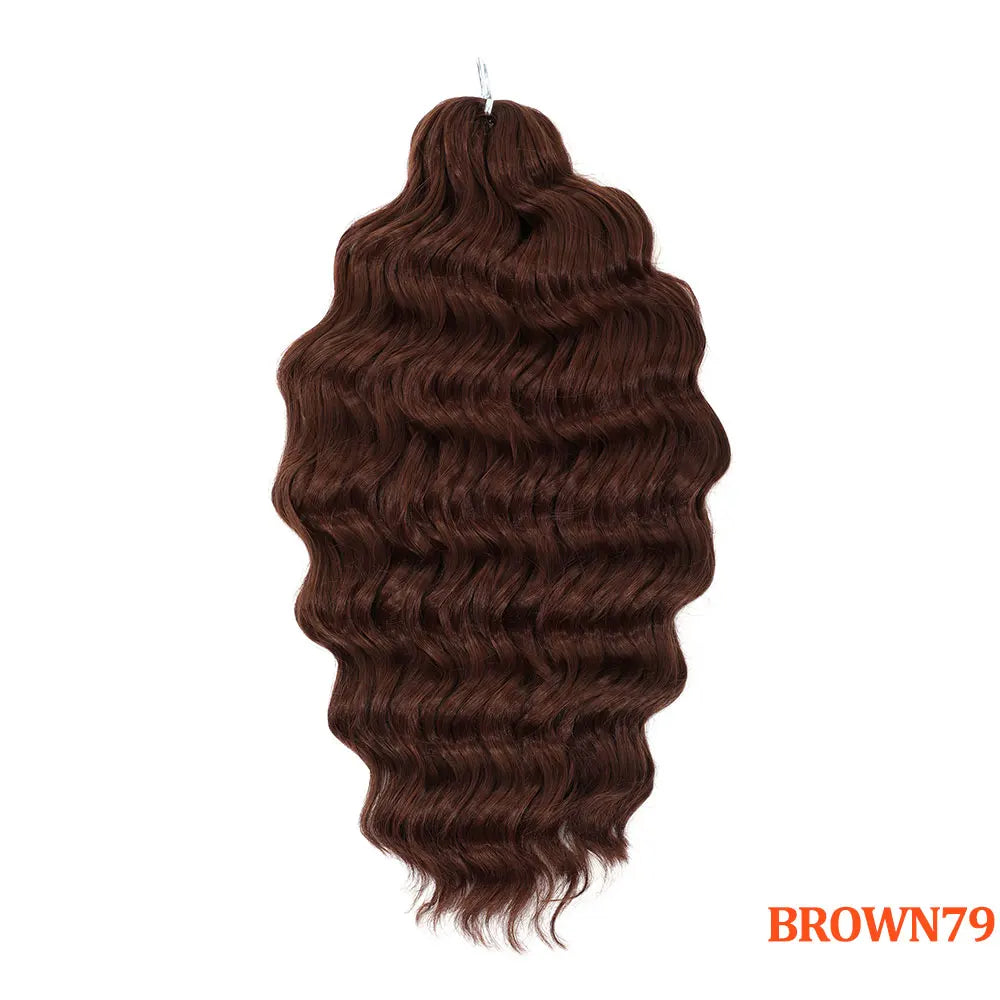 24 Inch Anna Hair Synthetic Loose Deep Wave Braiding Hair Extensions Rainbow Color Ombre Blonde Curl Twist Crochet Hair 300G