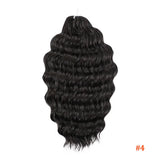 24 Inch Anna Hair Synthetic Loose Deep Wave Braiding Hair Extensions Rainbow Color Ombre Blonde Curl Twist Crochet Hair 300G