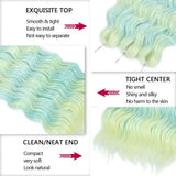 24 Inch Anna Hair Synthetic Loose Deep Wave Braiding Hair Extensions Rainbow Color Ombre Blonde Curl Twist Crochet Hair 300G