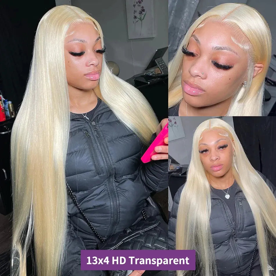 250% 30 40 Inches 613 Blonde Human Hair Wig 13x6 Hd Lace Frontal Wig Bone Straight Human Hair Wigs For Women 13x4 Honey Blonde Lace Front Wigs For Women