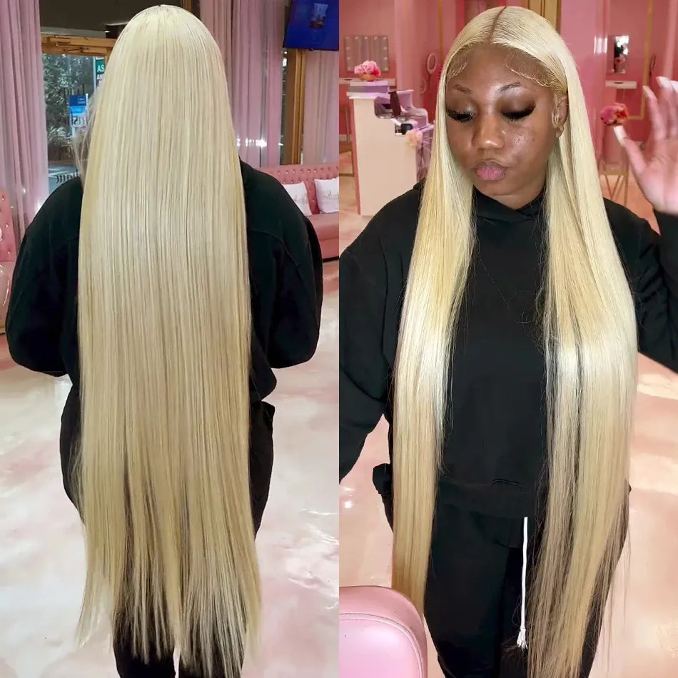 250% 30 40 Inches 613 Blonde Human Hair Wig 13x6 Hd Lace Frontal Wig Bone Straight Human Hair Wigs For Women 13x4 Honey Blonde Lace Front Wigs For Women