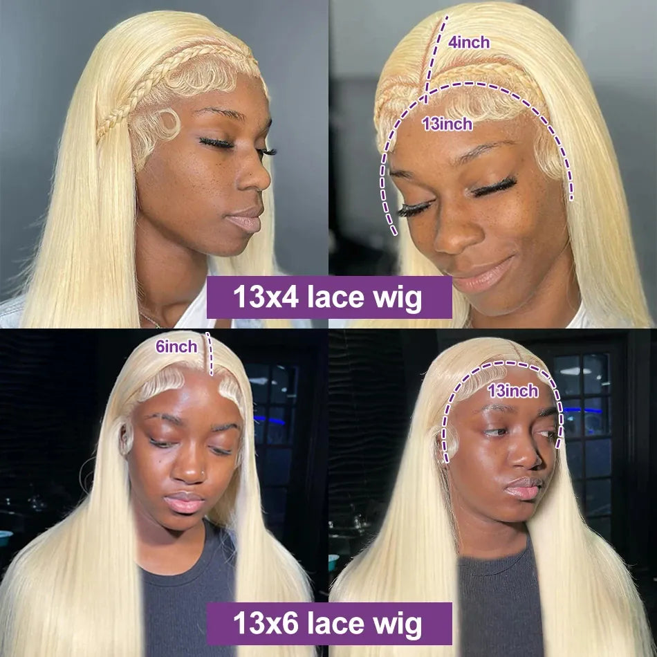 250% 30 40 Inches 613 Blonde Human Hair Wig 13x6 Hd Lace Frontal Wig Bone Straight Human Hair Wigs For Women 13x4 Honey Blonde Lace Front Wigs For Women