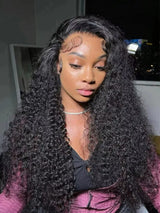 250% 300% Density Deep Wave Human Hair Wigs 100% Brazilian Transparent Hd Lace Wig 13x6 Human Hair High Density Lace Frontal Wig